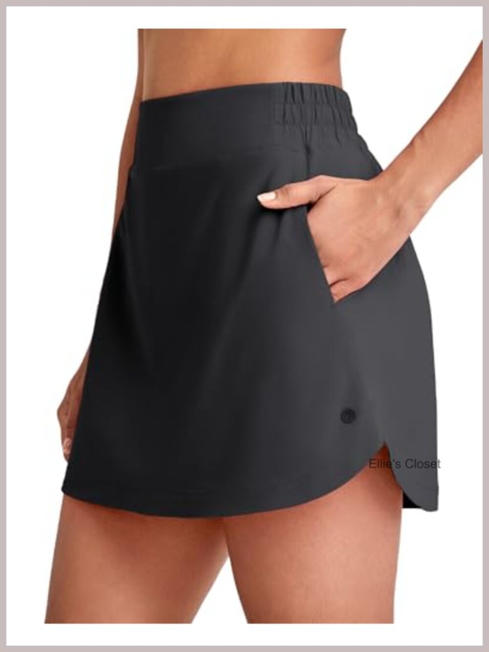 Women's Golf & Tennis Skort with Built-in Shorts, High Rise, 4 Pockets,